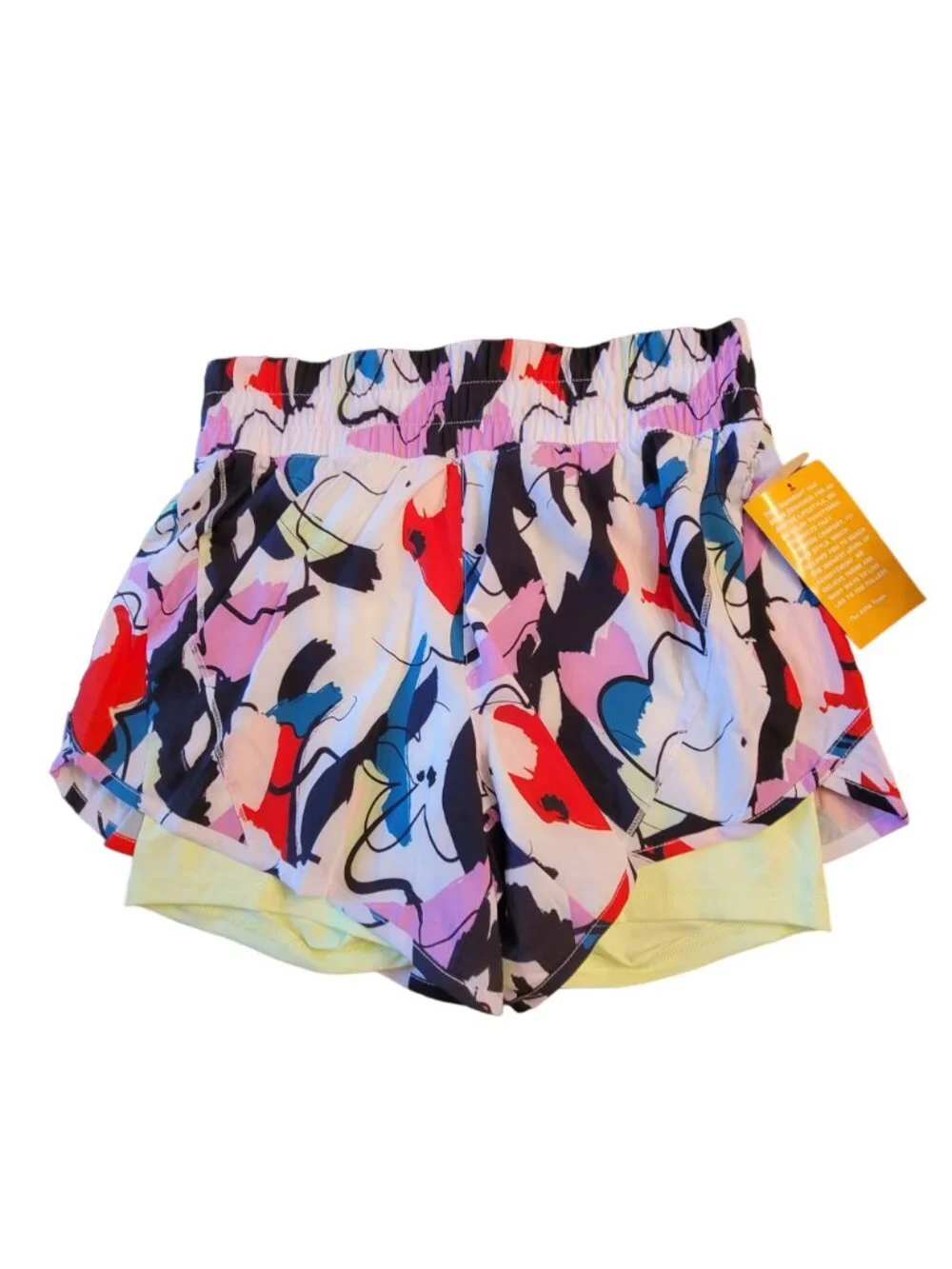 Avia Running Shorts Multicolor Design With Pockets Womans Small 4/6 LR100